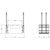 Gessi Binario 61002#299 Профиль линейный 250 мм., для 1 модуля, установка Shift-Fix, цвет Black XL