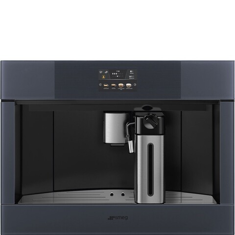 SMEG CMS4104GRU Автоматическая кофемашина, 60 см, высота 45 см, стекло Neptune Grey
