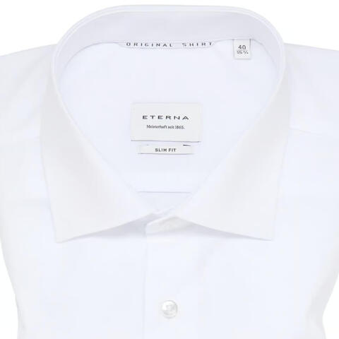 Сорочка мужская Eterna Slim Fit 1100-F170-00 белая классическая