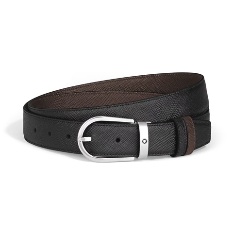 Ремень Horseshoe 30 мм, двусторонний, из кожи Sartorial
