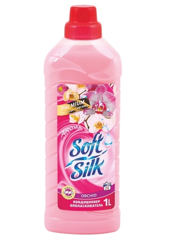 Soft silk Ополаскиватель для тканей Orchid 1л Фабрика Ромакс