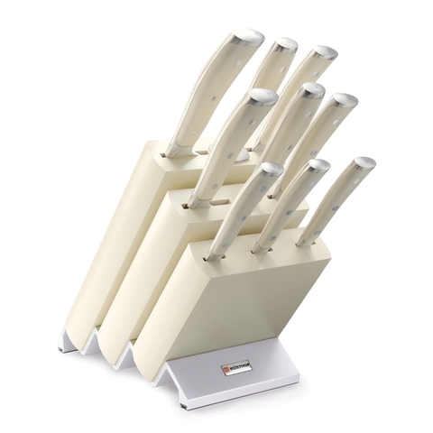 Набор из 9 кухонных ножей и подставки WUSTHOF Ikon Cream White арт. 9874