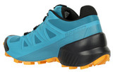 Элитные кроссовки внедорожники Salomon Speedcross 5 cyan мужские