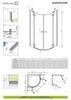 Radaway Almatea PDD 30502-01-08N Душевой уголок