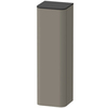 Duravit Happy D.2 Plus HP1261L9292 Пенал подвесной 1336x400x360мм 1 дверь, 3 стекл. полки, SX, цвет: stone grey satin matt (без топа)