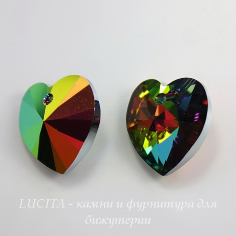 6228 Подвеска Сваровски Сердечко Crystal Vitrail Medium (18х17,5 мм)