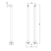 Lemark LM8565C Напольные колонны для смесителя Хром