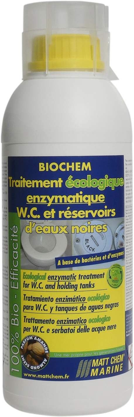 Ecological enzymatic treatment for W.C. and holding tanks Biochem