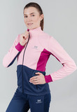 Женская элитная тренировочная куртка Nordski Pro Candy Pink/Blue W