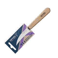 Фото Нож для чистки овощей Opinel №114, деревянная рукоять, нержавеющая сталь, блистер