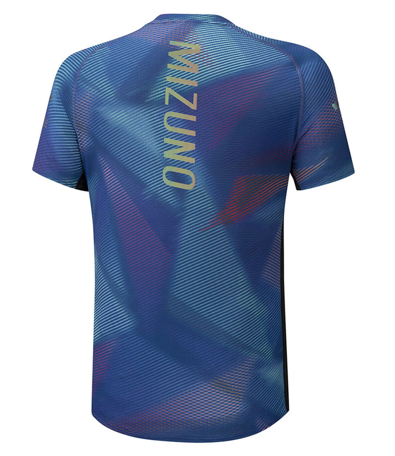 Mizuno Aero Graphic Tee беговая футболка мужская синяя - 2