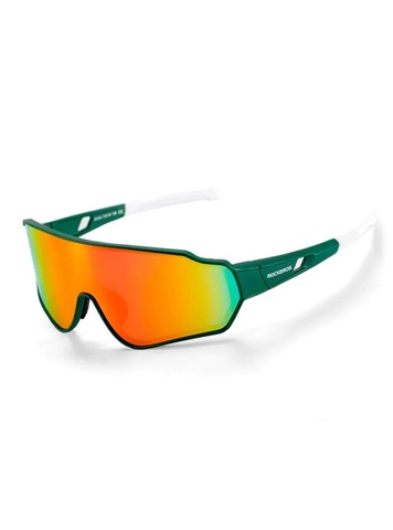 Картинка очки спортивные Rockbros 1016 green-orange - 5