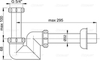 Alcaplast A45F-DN32 Сифон для раковины/биде