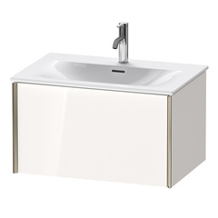 Duravit XViu XV40330B122 Тумба подвесная 610x800x480мм, для раковины #234473, 1 ящик, цвет: белый глянцевый/champagne matt фото