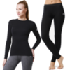 NORVEG SOFT женский комплект из шерсти мериноса черный - 7