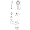 Lemark Ortus LM11335C Смеситель для душа, встраиваемый