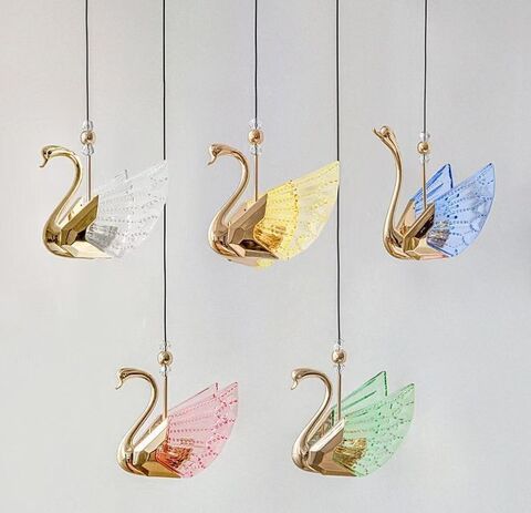 Люстра Swan желтая