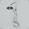 Am.Pm F0750A400 Inspire V2.0. душевая система. набор: см-ль д/душа с термостатом. верхний душ d 250 мм. ру