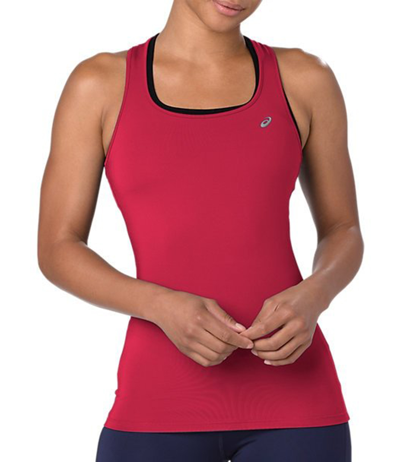 Asics Silver Tank женская беговая майка ягодная - 3