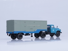 ZIL-130V1 and semitrailer ODAZ-794 blue-gray Start Scale Models (SSM) 1:43