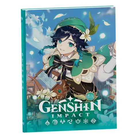 Блокнот Genshin Impact Венти с наклейками