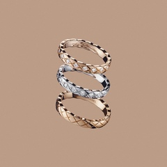 84627- Кольцо CHANEL коллекция COCO crush white VGOLD