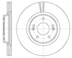 Диск тормозной вентилируемый G-brake  GR-21773