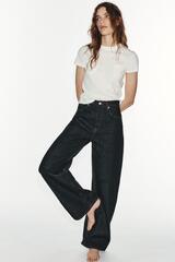 ZARA ДЖИНСЫ TRF EXTRA WIDE-LEG С ВЫСОКОЙ ПОСАДКОЙ, ЧЕРНЫЙ