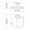 WasserKRAFT Isar K-7325 Держатель туалетной бумаги, цвет: бронза