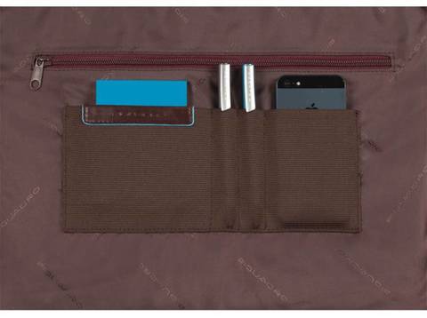 Портфель Piquadro Blue Square, чёрный, кожа натуральная/нейлон (CA3111B2/N)