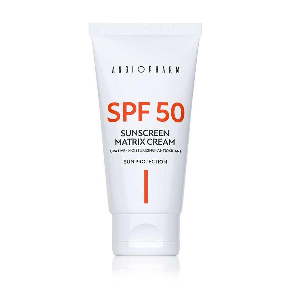 Солнцезащитный крем ANGIOPHARM Sunscreen Matrix Cream SPF50 50 мл