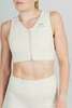 Женский спортивный топ-бра Nordski Training Zip beige - 6