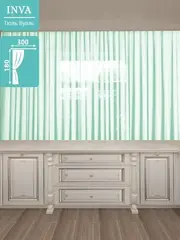Тюль на кухню короткая 180х300 см