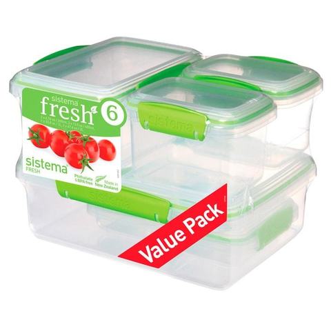 Набор контейнеров Fresh 6 предметов, артикул 951760, производитель - Sistema
