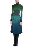Водолазка из шерсти и вискозы. Цвет синий/зеленый/оранжевый M MISSONI
