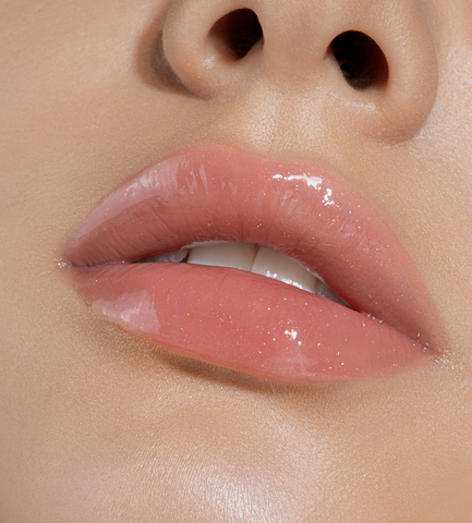 Блеск для губ  тон 505 Icon Lips Glossyс эффектом объема тон 505 Ice Beige 3,4г  Lux Visage — фото 4