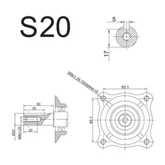 Двигатель бензиновый 4Т DDE E550-S20 (5,5 л.с., 163 куб. см, к/вал 20 мм, шпонка) (792-858)