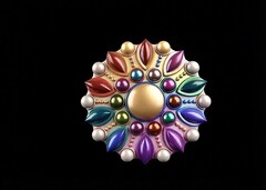 Силиконовый молд Розетка № 12
