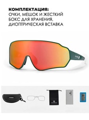 Спортивные очки с поляризацией Rockbros 10165 green-orange - 2