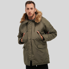 Парка Alpha Industries N-3B Logo Oxford Parka Olive Green (Зеленая)