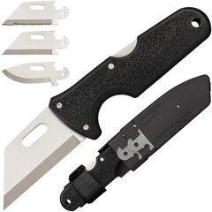 Нож Cold Steel Click N Cut Slock Master Skinner, 3 сменных клинка, сталь 420J2, рукоять ABS