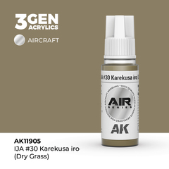 Акриловая краска AK Interactive IJA #30 Karekusa iro (Dry Grass) 3GEN AIR, 18мл