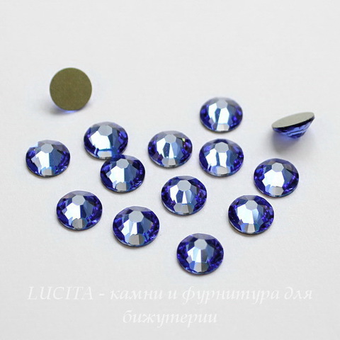 2028/2058 Стразы Сваровски холодной фиксации Sapphire ss12 (3,0-3,2 мм), 10 штук ()