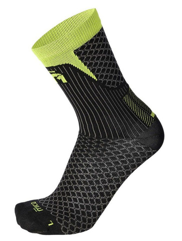 Премиальные носки Mico M1 Trail Run Black/Green для бега