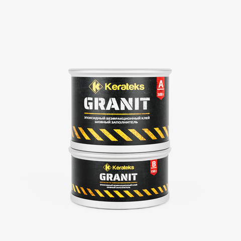 Клей безфракционный эпоксидный Kerateks Granit, 0.45 кг