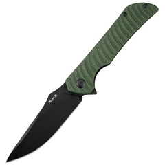 Фото Нож складной Ruike P123-MG, сталь 14C28N, рукоять микарта, зеленый