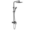 Timo Torne SX-4320/03 Душевая система внешнего монтажа со смесителем и изливом, цвет: чёрный