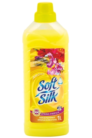 Soft silk Ополаскиватель для тканей Spring freesia 1л Фабрика Ромакс