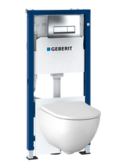 Geberit Acanto Rimfree 500.128.21.A Инсталляция с унитазом фото