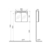 VitrA Sento 60896 Зеркальный шкаф с подсветкой